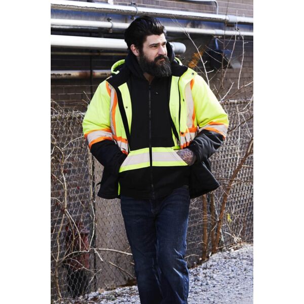 Hi Vis Softshell Winter Safety Jacket Thumbnail