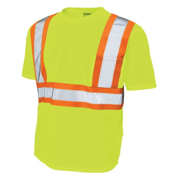 Micro Mesh Short Sleeve Safety T-Shirt with Pocket Thumbnail