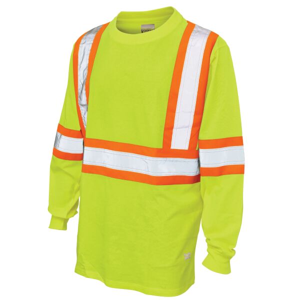 Cotton Jersey Long-Sleeve Safety T-Shirt Thumbnail