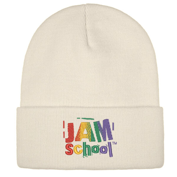 Embroidered Acrylic Knit Cuff Toque Thumbnail